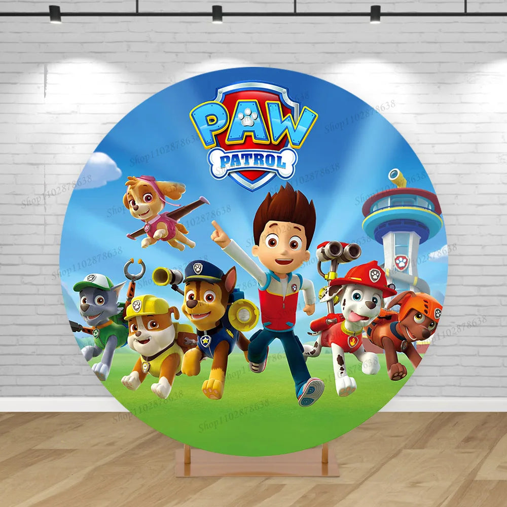 Paw Patrol Circular Party Backdrop