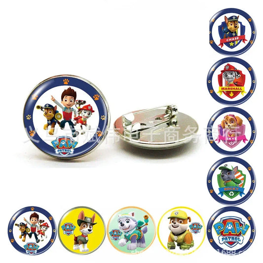 Paw Patrol Team Metal Brooch