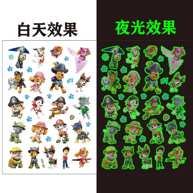 Paw Patrol Tattoo Stickers