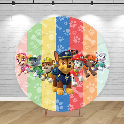 Paw Patrol Circular Party Backdrop