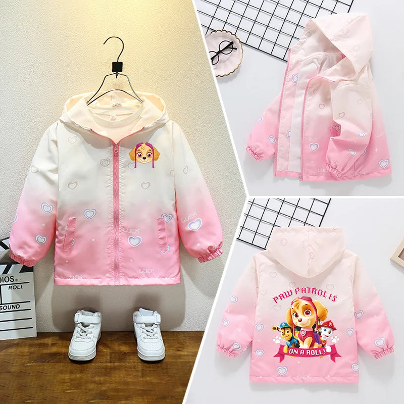 Paw Patrol Long-Sleeved Zipper Windproof Jacket