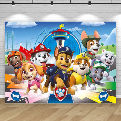 Paw Patrol Birthday Backdrop