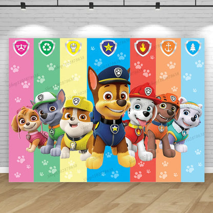 Paw Patrol Birthday Backdrop