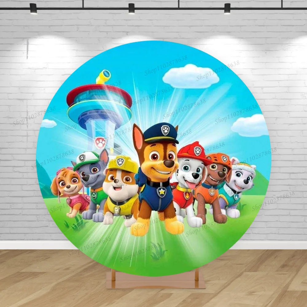 Paw Patrol Circular Party Backdrop