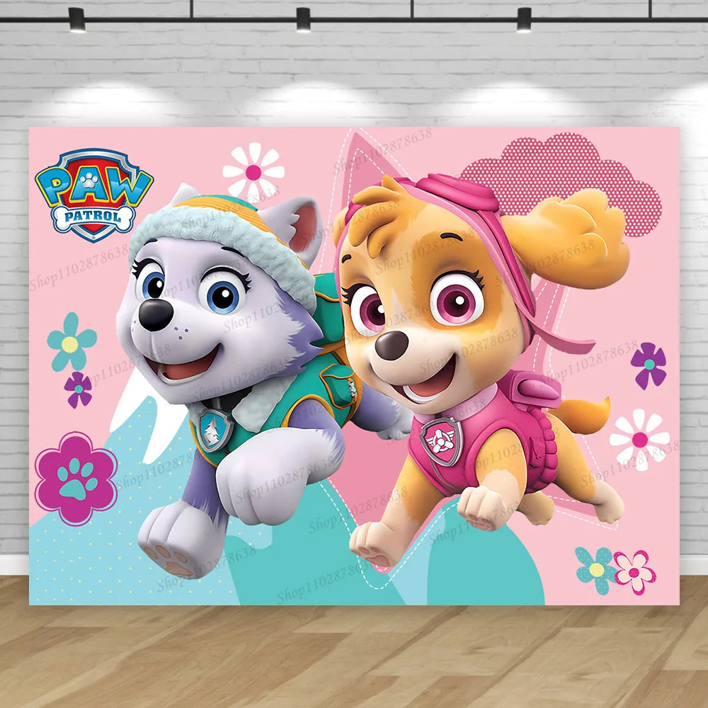 Paw Patrol Birthday Backdrop