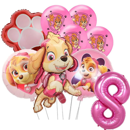 Pink PAW Patrol Skye Balloons Number Foil Balloon