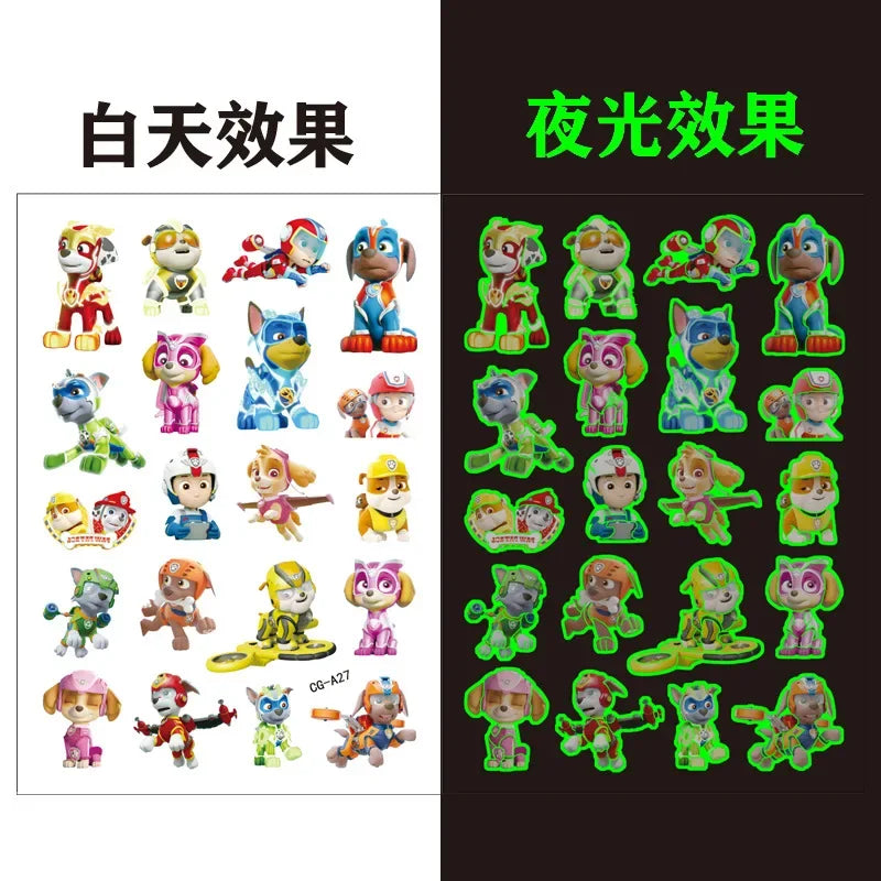 Paw Patrol Tattoo Stickers