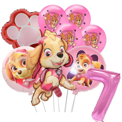 Pink PAW Patrol Skye Balloons Number Foil Balloon