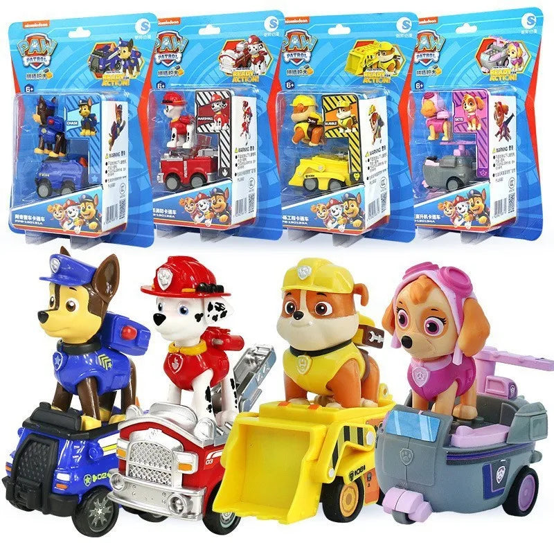 Paw Patrol Mighty Pups Action Figure with Mini Vehicle