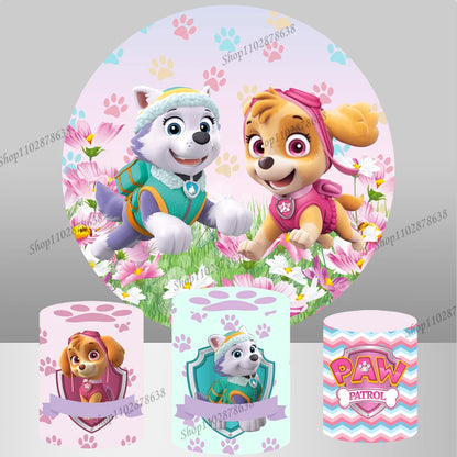 Paw Patrol Round Backdrop Cover