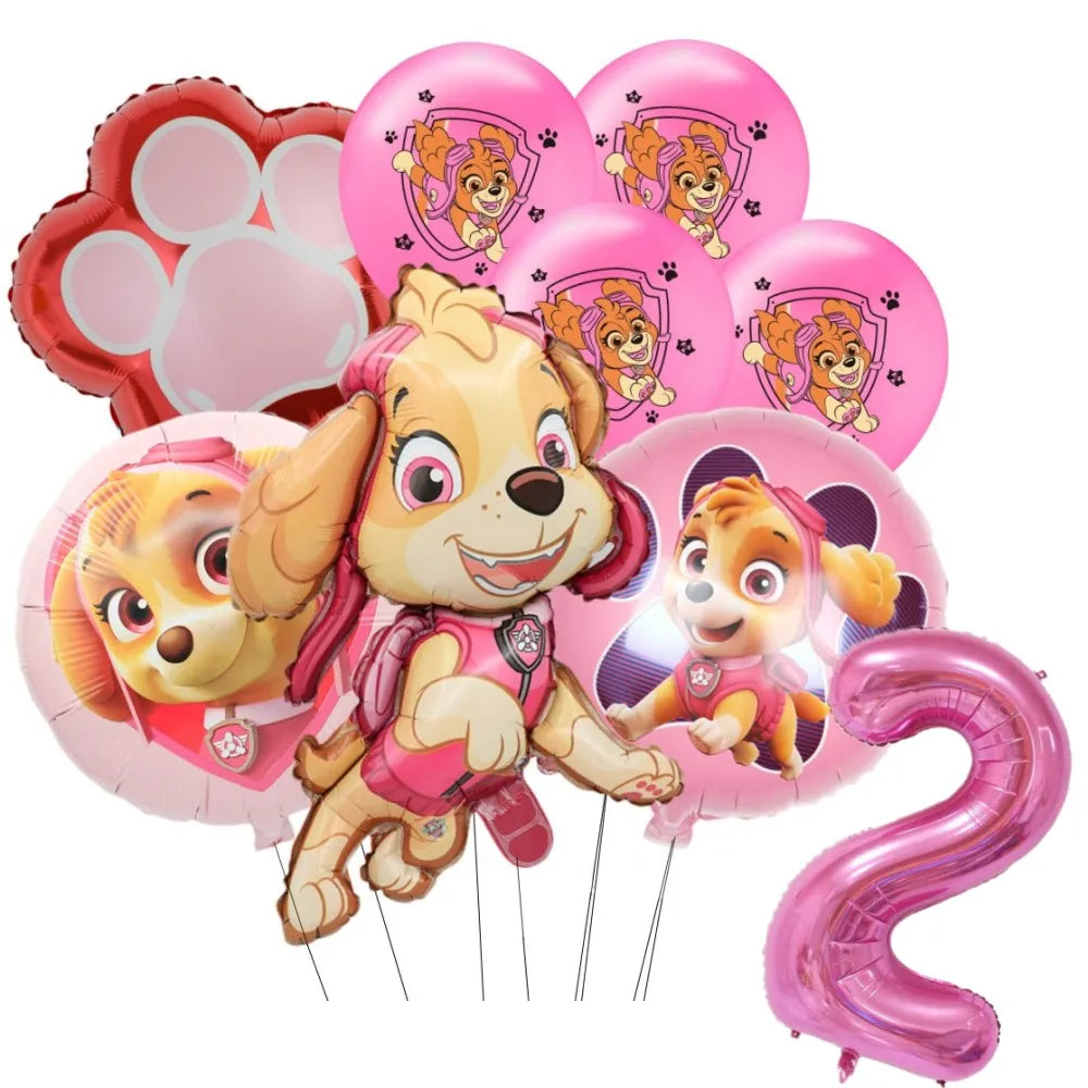 Pink PAW Patrol Skye Balloons Number Foil Balloon