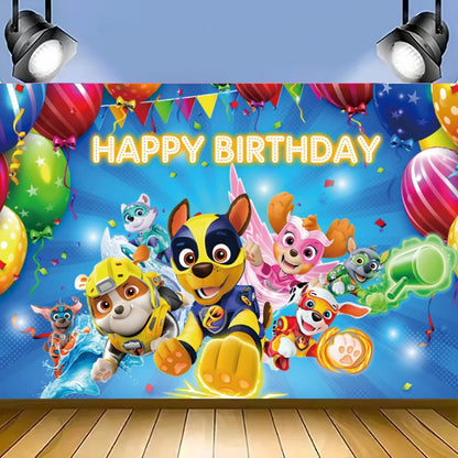 Paw Patrol Birthday Backdrop