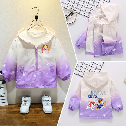 Paw Patrol Long-Sleeved Zipper Windproof Jacket