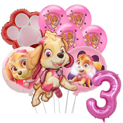 Pink PAW Patrol Skye Balloons Number Foil Balloon