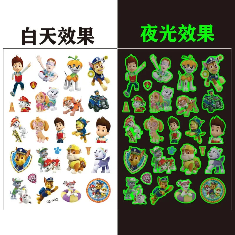 Paw Patrol Tattoo Stickers