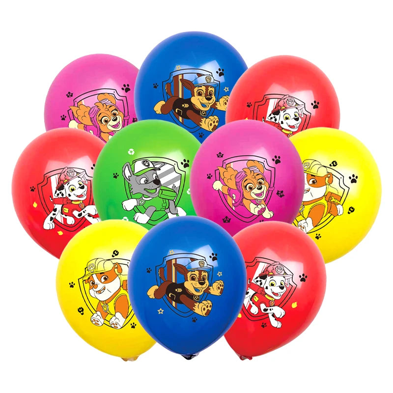 Cartoon Paw Patrol Latex Balloons