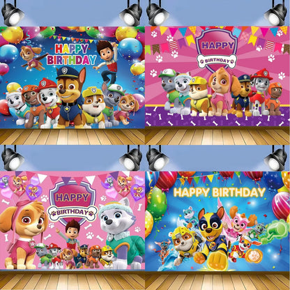 Paw Patrol Birthday Backdrop