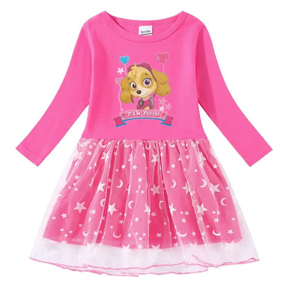 Paw Patrol Long-Sleeved Cotton Dress