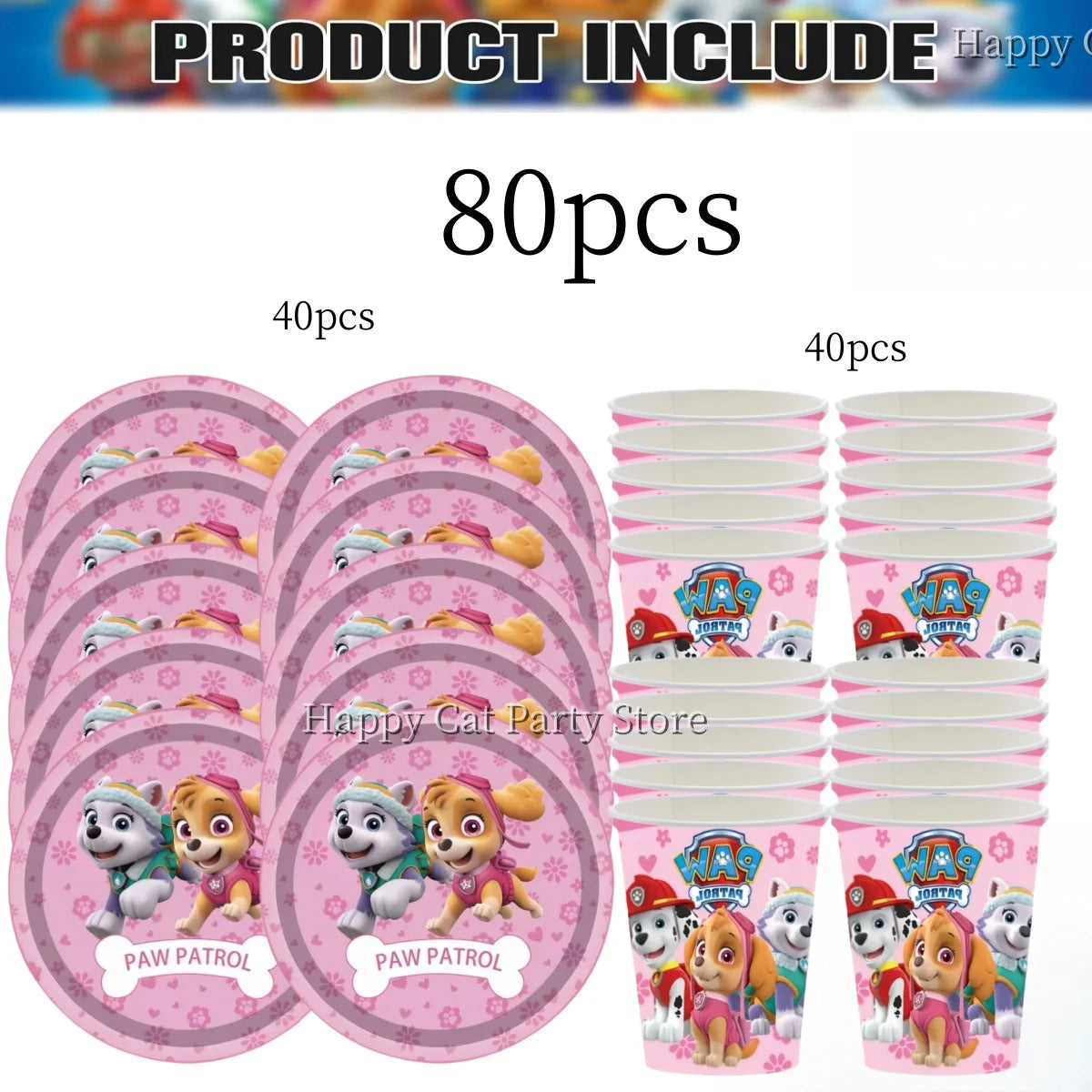 Paw Patrol Disposable Tableware Set