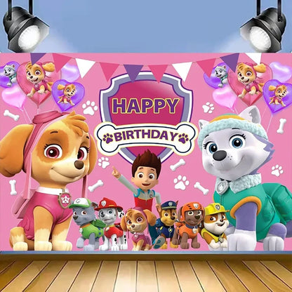 Paw Patrol Birthday Backdrop