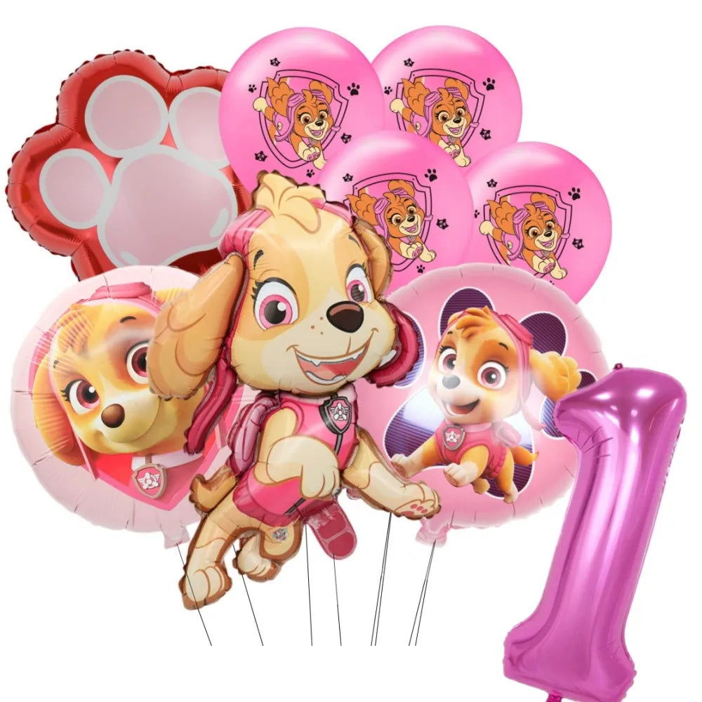 Pink PAW Patrol Skye Balloons Number Foil Balloon