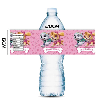 Paw Patrol Water Bottle Labels