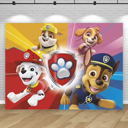 Paw Patrol Birthday Backdrop