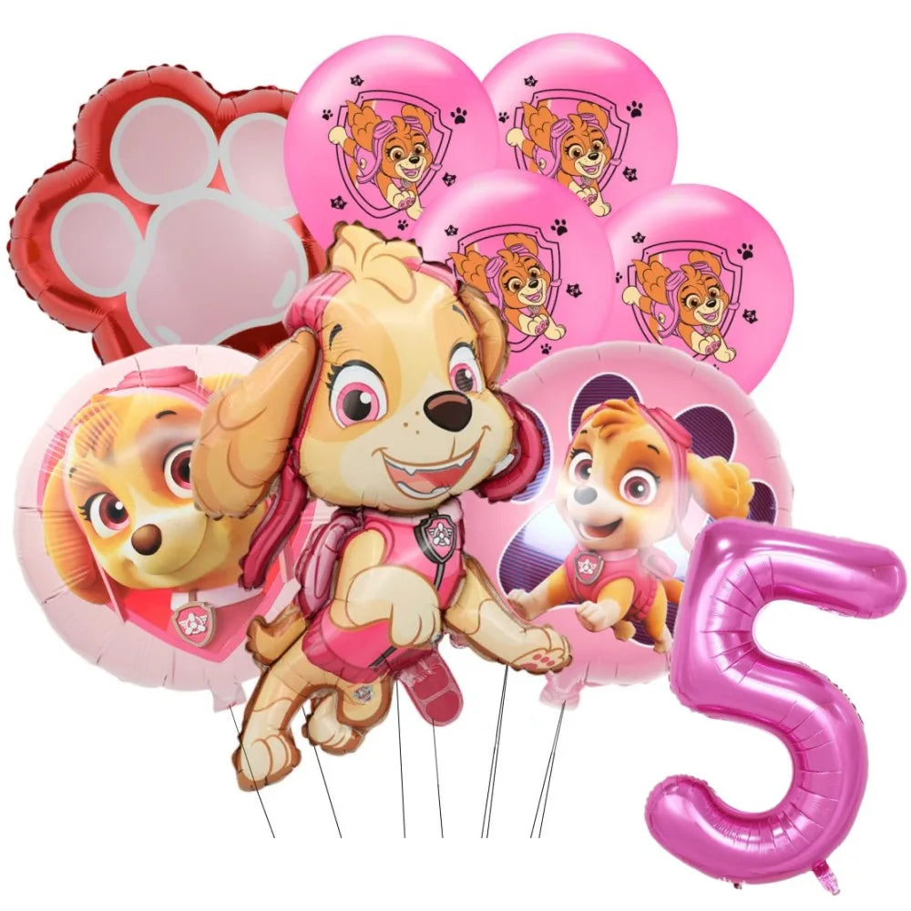 Pink PAW Patrol Skye Balloons Number Foil Balloon