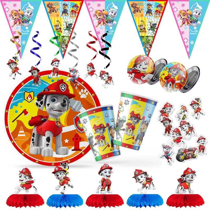 Paw Patrol Marshall Birthday Decorations