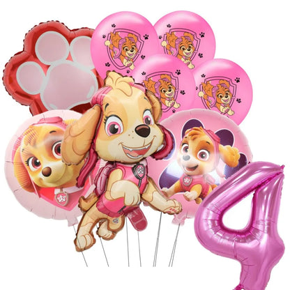 Pink PAW Patrol Skye Balloons Number Foil Balloon