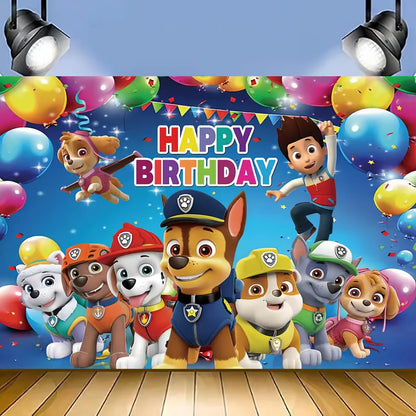 Paw Patrol Birthday Backdrop