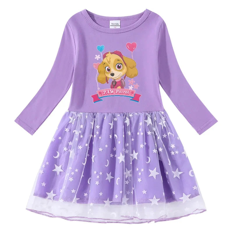 Paw Patrol Long-Sleeved Cotton Dress