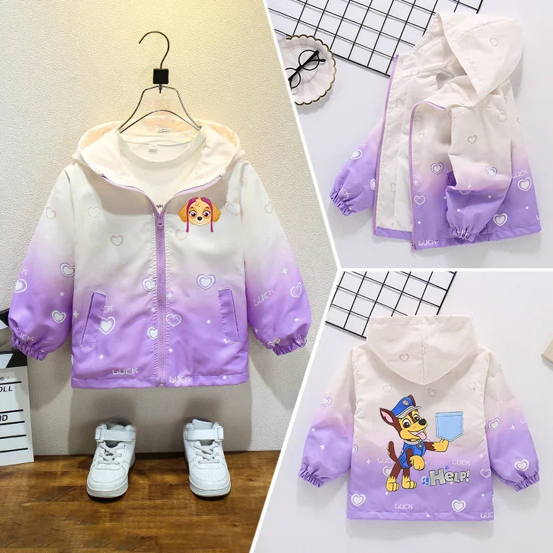 Paw Patrol Long-Sleeved Zipper Windproof Jacket