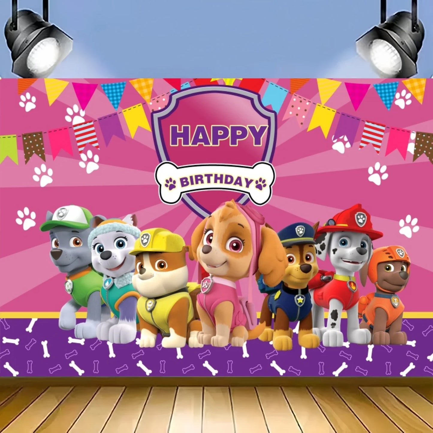 Paw Patrol Birthday Backdrop