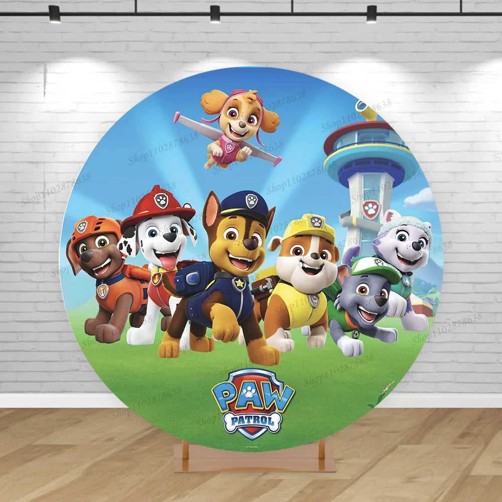 Paw Patrol Circular Party Backdrop