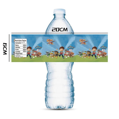 Paw Patrol Water Bottle Labels