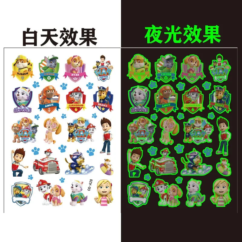 Paw Patrol Tattoo Stickers