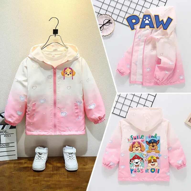 Paw Patrol Long-Sleeved Zipper Windproof Jacket