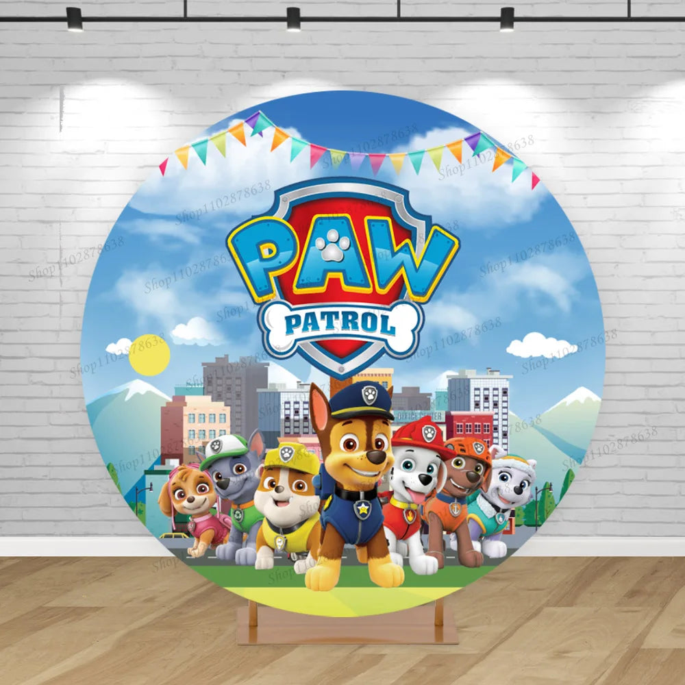 Paw Patrol Circular Party Backdrop