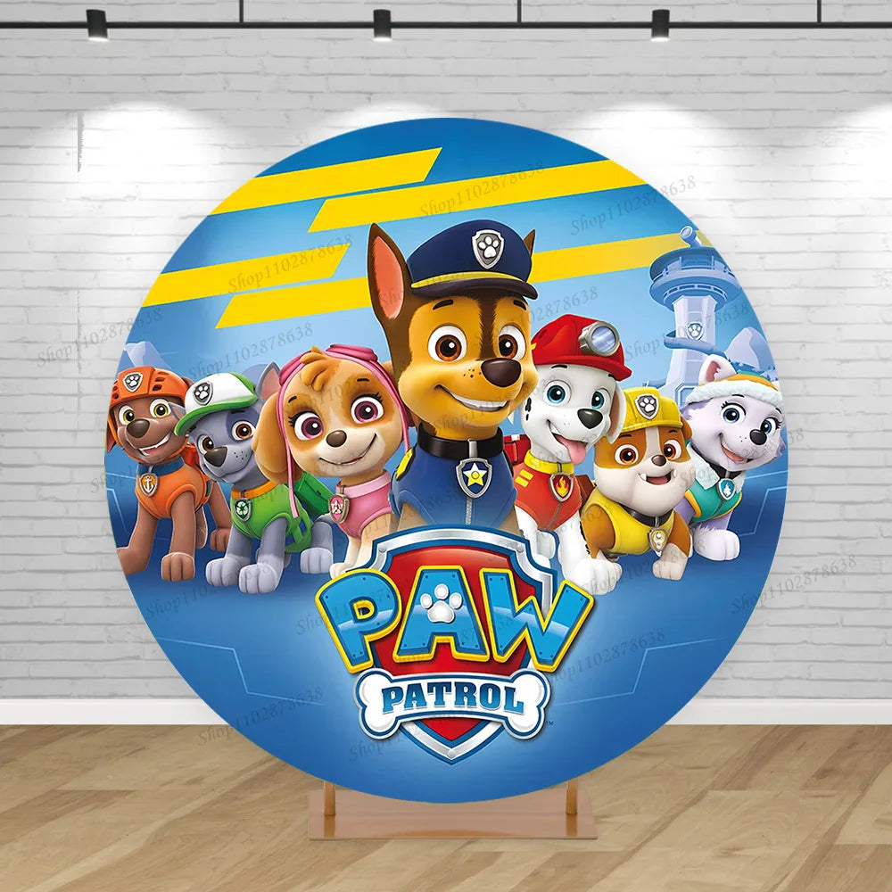 Paw Patrol Circular Party Backdrop