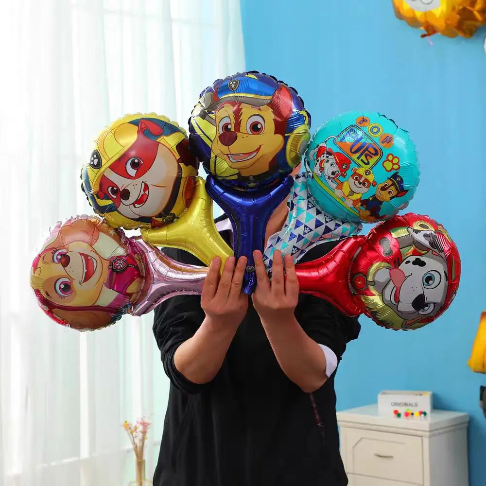 Paw Patrol Hand Stick Foil Balloons