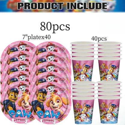 Paw Patrol Disposable Tableware Set